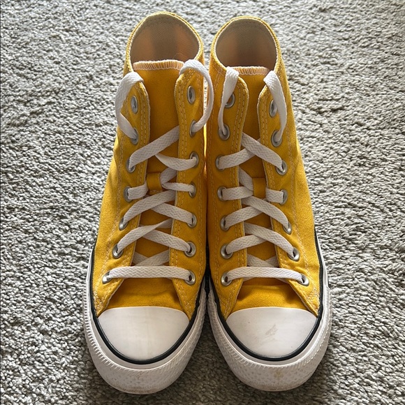 Converse Yellow High-Top Sneakers - Picture 2 of 4